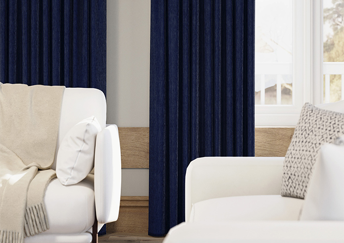 Kent, Navy - Made to Measure Curtains - Image 5